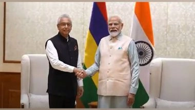 World News | PM Modi Holds Bilateral Meeting with His Mauritius Counterpart Pravind Jugnauth