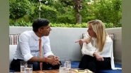 World News | Italian Prime Minister Giorgia Meloni Meets Rishi Sunak in Delhi, Hold Discussions