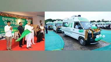 India News | Odisha CM Patnaik Flags off 181 Mobile Veterinary Vehicles to Provide Healthcare Services to Livestock