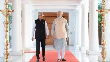 World News | 'Look Forward' to Cooperation in Space Sector: Mauritius PM Jugnauth Congratulates PM Modi for Chandrayaan-3