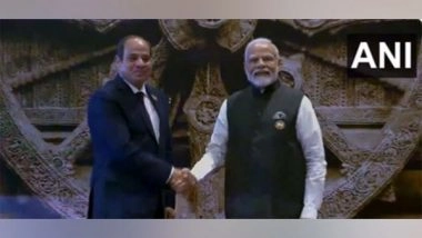 World News | PM Modi Welcomes Presidents of Egypt, Argentina, Nigeria at Pragati Maidan for G20