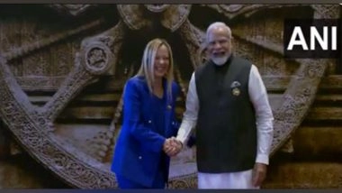 World News | Handshakes and Hugs: PM Modi Welcomes Meloni, Erdogan, Kishida, Ramaphosa at G20 Venue