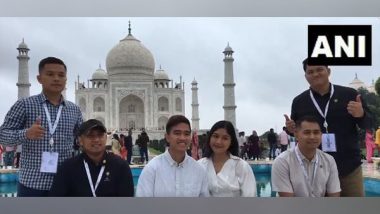 World News | Indonesian President's Son Visits Taj Mahal in Agra as India Hosts G20 