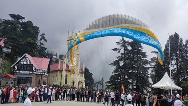 India News | Himachal Tourism Takes Advantage of G20 Weekend Break, Organises Paragliding Demo in Shimla 