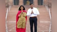 World News | &lsquo;Proud Hindu&rsquo; Rishi Sunak, Wife Akshata Murty Offer Prayers at Delhi&rsquo;s Akshardham Temple