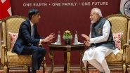 World News | G20: UK PM Rishi Sunak Announces USD 2bn Green Climate Fund