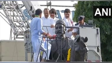 India News | Ajit Pawar Holds Road Show, Pays Tribute to Chhatrapati Shivaji Maharaj in Pune