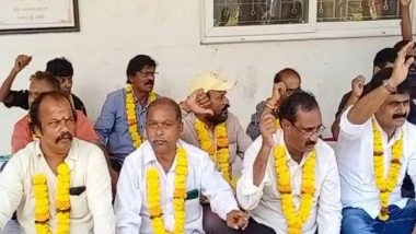 India News | Andhra: Protests Continue on 2nd Day Against Arrest of TDP Chief Chandrababu Naidu