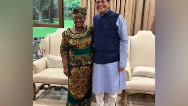 World News | Union Minister Piyush Goyal Meets WTO Director General Ngozi Okonjo-Iweala in New Delhi