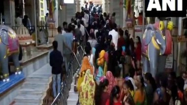 India News | Gujarat: Devotees Throng Somnath Temple on Last Monday of 'Nija Sawan'