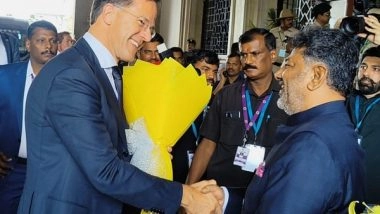 World News | Netherlands PM Mark Rutte Meets Karnataka Deputy CM in Bengaluru&nbsp;