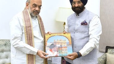 India News | Newly Appointed BJP's National Secretary Manjinder Singh Sirsa Calls on Amit Shah