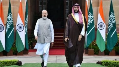 World News | PM Modi Reviews Trade Ties with Saudi Arabia Crown Prince in Delhi 