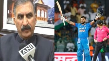 India News | Himachal Pradesh CM Congratulates Indian Cricket Team for Win over Pakistan