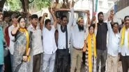 India News | AP: TDP Supporters Stage Protest Against Arrest of Chandrababu Naidu in Vishakapatnam