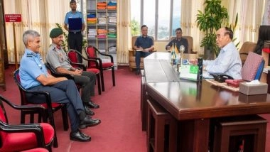 India News | Mizoram CM Zoramthanga, Air Marshal SP Dharkar Discuss Security Issues in the Northeast