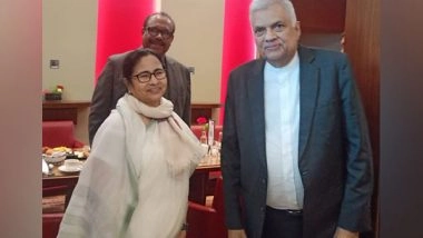 World News | Mamata Banerjee Meets Sri Lankan President in Dubai, Invites Him to Business Summit in West Bengal