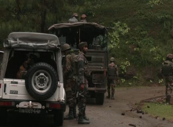 Jammu and Kashmir: Two Terrorists Killed in Rajouri Encounter; Warlike Stores, Medicines With Pakistan Markings Recovered
