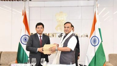 India News | Assam CM Sarma Discusses Border Dispute with His Meghalaya Counterpart Conrad Sangma