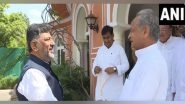 India News | DK Shivakumar Meets CM Gehlot in Jaipur, Lauds Work Done by Rajasthan Govt