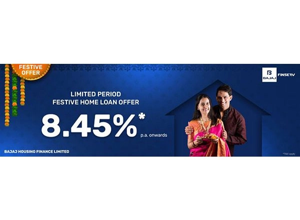 Business News | Bajaj Housing Finance Offers Festive Home Loans at Interest Rates Starting at 8.45 Per Cent P.a.