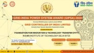 Business News | Call for Applications: Grid India Power Systems Award 2024