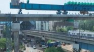 India News | RRTS Viaduct Constructs Crossing over Delhi Metro's Blue Line at New Ashok Nagar