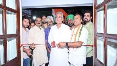 India News | Chhattisgarh: Bhupesh Baghel Inaugurates 'war Room' of Congress Unit in Raipur Ahead of Polls