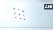 India News | Indian Air Force Performs Air Show Near Jal Mahal in Jaipur
