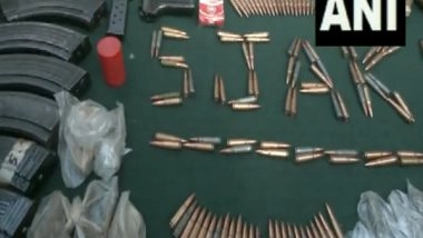 India News | J-K: Huge Cache of Arms and Ammunition Recovered as Indian Army Foils Infiltration Bid in Baramulla
