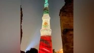 World News | Delhi: Qutub Minar Illuminates to Celebrate Mexican Independence Day