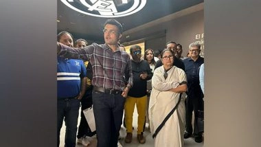Sports News | Former India Captain Sourav Ganguly, Mamata Banerjee Visit Santiago Bernabeu Stadium in Madrid