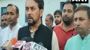 India News | Centre Allotted Rs 862 Crores: Union Minister Anurag Thakur Takes Swipe at Himachal Govt over Funds Claim