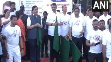 India News | Maharashta Deputy CM Fadnavis Flags off 'PM Skill Run' in Nagpur