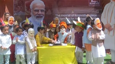India News | West Bengal: Children Dressed Up Like PM Modi in Siliguri to Celebrate His Birthday 