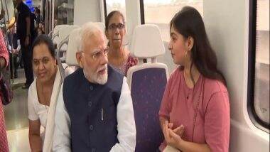 India News | PM Modi Turns 73: Commuter on Metro Extends Birthday Greetings in Sanskrit 