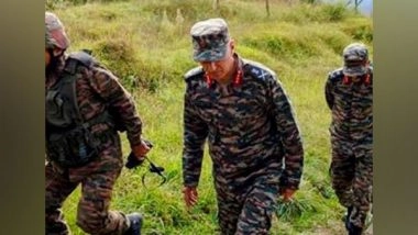 India News | J-K: Lt Gen Rajiv Ghai Visits Forward Areas Near LoC