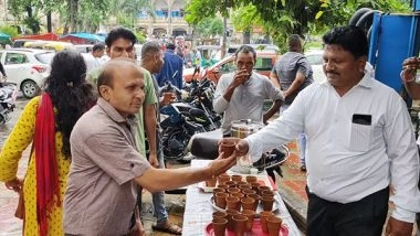 India News | BJP Workers in Vadodara Distribute Free Tea on Occasion of PM Modi's Birthday