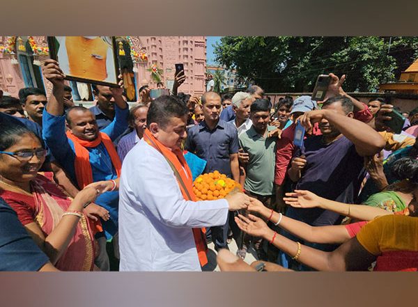 India News | Suvendu Adhikari Offers Prayer at Nandigram's Jankinath Temple for PM Narendra Modi on His Birthday