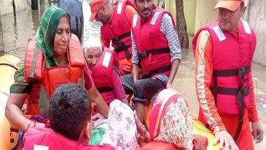 India News | Gujarat Rain: NDRF Evacuates 110 People from Low Lying Areas of Aravalli