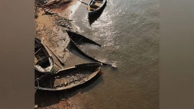 India News | J&K: Water Level in Jhelum River Drops to 70-year Low Due to Dry Weather Conditions