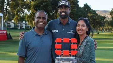 Sports News | Indo-American Theegala Hopes PGA TOUR Victory at Fortinet Championship Will Spur Indian Youngsters