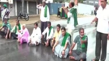 India News | Farmers Protest Against Authority's Directions to Karnataka Govt to Continue Supply of 5,000 Cusecs of Cauvery Water to Tamil Nadu