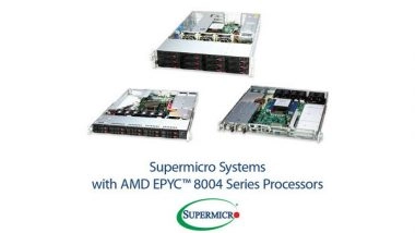 Business News | Supermicro Introduces a Number of Density and Power Optimized Edge Platforms for Telco Providers, Based on the New AMD EPYC 8004 Series Processor