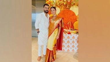 Entertainment News | Anushka Sharma, Virat Kohli Celebrate Ganesh Chaturthi with Daughter Vamika, See Pics