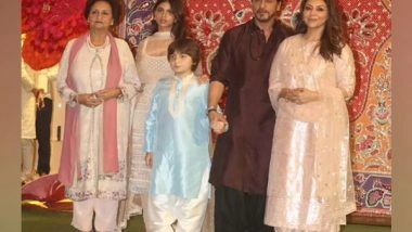 Entertainment News | Ambanis' Ganesh Chaturthi Celebration: SRK Excitedly Hugs Nita Ambani, Deepika Caresses AbRam's Hair and More