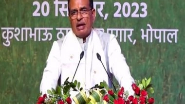 India News | MP CM Chouhan Virtually Inaugurates New Building of Makhanlal Chaturvedi University Rewa Campus