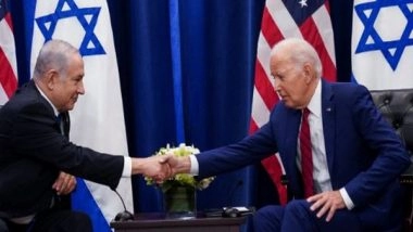 World News | Israel's Netanyahu Meets US President Biden, Says 'Working Together We Can Make History’