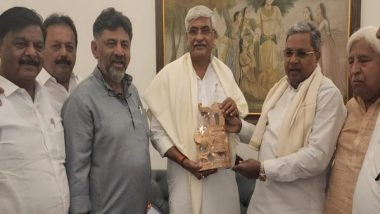 India News | Cauvery Row: Siddaramaiah-led Delegation Meets Jal Shakti Minister in New Delhi