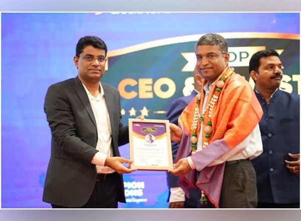 Business News | Sarveshaa SB, MD, BHADRA Group Receives 'Top CEO Award' at 'Global Investors Growth Summit' in Bengaluru